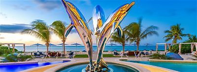 Dolphin statue